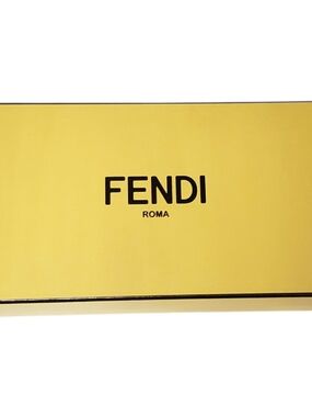 Fendi Roma Signature Yellow Sunglasses Box with Black Logo